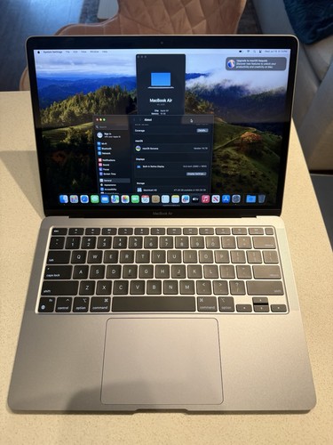 Apple MacBook Air 13” A2337 (2020) Apple M1 16GB Memory 500GB SSD - Zdjęcie 6 z 9