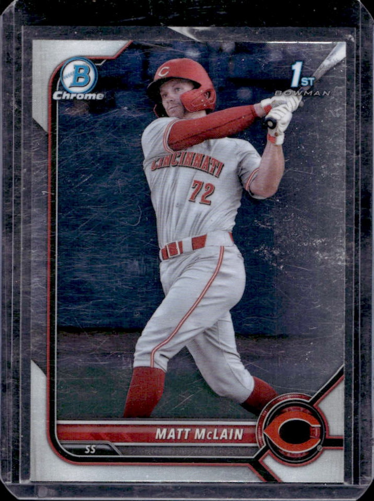2022 Bowman Chrome Matt McLain 1st #BCP-245 Reds