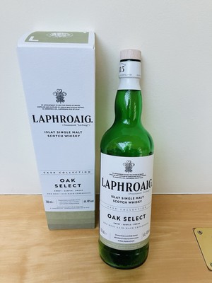 Laphroaig Islay Single Malt Scotch Whisky Oak Select Empty Bottle & Box - 700ml