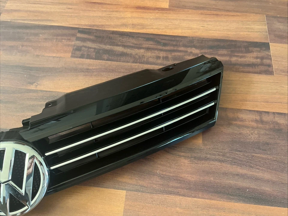 para VOLKSWAGEN JETTA SEDÁN 2011-2014 negro con conjunto de rejilla cromada y emblema Foto 3 de 4