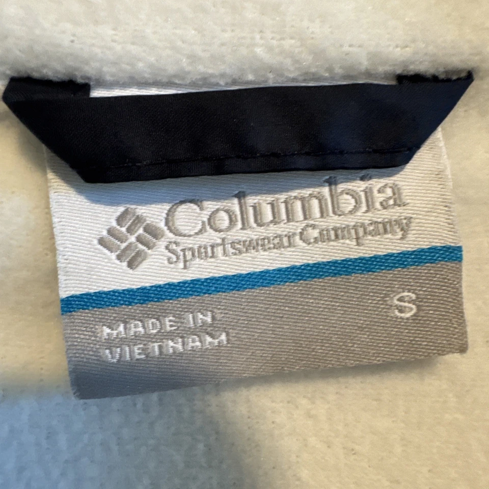 Chaqueta cortavientos Columbia para mujer con capucha cálida forrada de lana cremallera completa pequeña S Foto 3 de 3