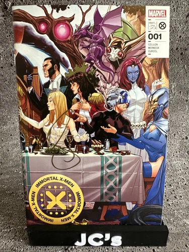 IMMORTAL X-MEN #1 CVR-A MARK BROOKS WRAPAROUND REG KEY SIGN MARK BROOKS COA