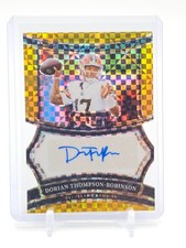 DORIAN THOMPSON-ROBINSON 2024 SELECT GOLD PRIZM DIE CUT AUTO /10  BROWNS Q5194