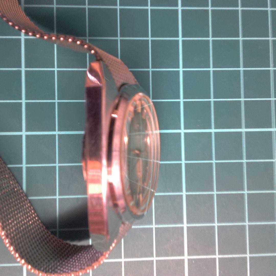 TECHNOS Sky Light Automatic Watch Brown Dial Mesh… - image 17