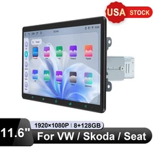 USA STOCK 11.6inch Plug and Play Car Stereo 8GB RAM 128GB ROM For VW Passat 2013
