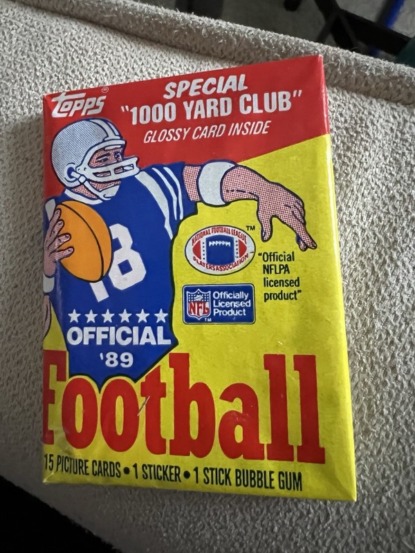 1989 Topps Football Wax Pack Factory Sealed.