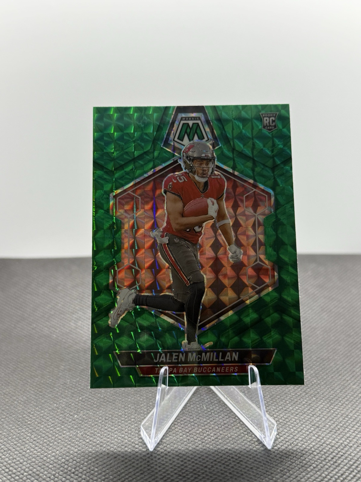 2024 Panini Mosaic - Rookies Green Mosaic Prizm #373 Jalen McMillan (RC)