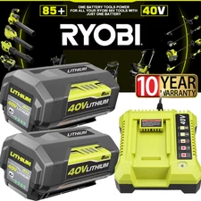 8.0Ah Battery 40 Volt Replacement for Ryobi 40V Li-ion OP40602 Battery with LED