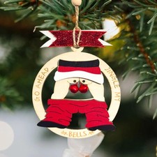 Funny Christmas Ornaments 2025, White Elephant Gifts for Adults, Wooden Ornament