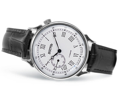 WOSTOK VOSTOK MECHANISCH HANDAUFZUG WEISS RETRO 581882 de