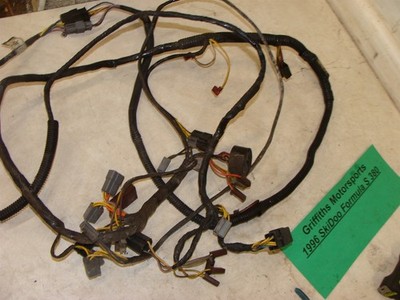 1996 SKIDOO FORMULA S 380 Fan CK3 main and hood wiring harness wires