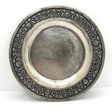 Djokja/Yogya-Silberteller &ndash; Java um 1920&ndash;1949, 800er Silber, Hammerschlag & Lotu