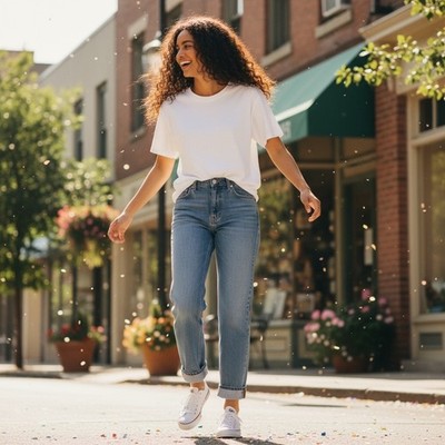 Vintage Chic High Waist Jeans Size 5 Average Light Wash Denim Mom Jeans