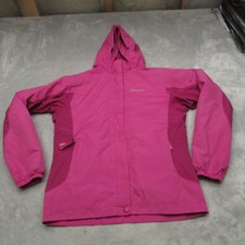 Marmot Jacket Kids Pink Large PreCip Hooded Fleece Lined 3in1 Removable Liner