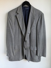 Brooks Brothers Blazer Men's 43R Silk Wool Houndstooth Tan USA