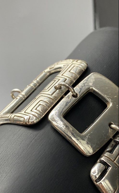 Brighton Silver Tone Rectangular Geometric Link B… - image 6