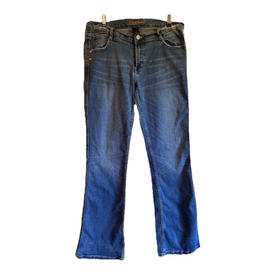 Southpole Women s Jeans Size 13 Blue Bootcut Button Y2K 2000s