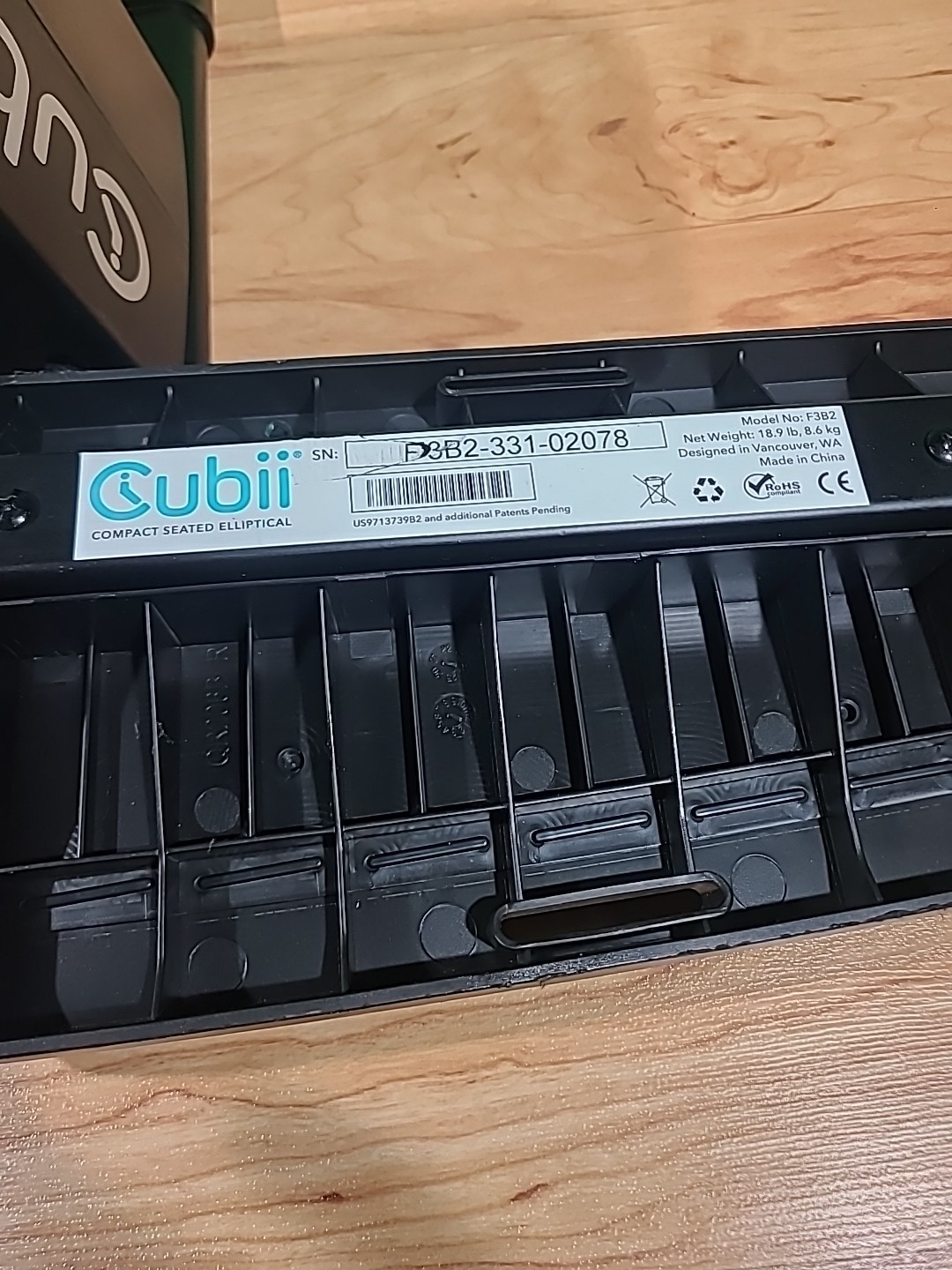 Cubii JR2 F3B2 Compact Seated Elliptical Under-Desk Portable 