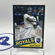2020 Topps Update 1985 Topps Baseball Auto Black /199 Jorge Soler #85BA-JS Auto