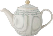 Bloomingville Maple Teekanne, Grün, Steingut Teekanne aus Steingut ca. 1,2 Liter