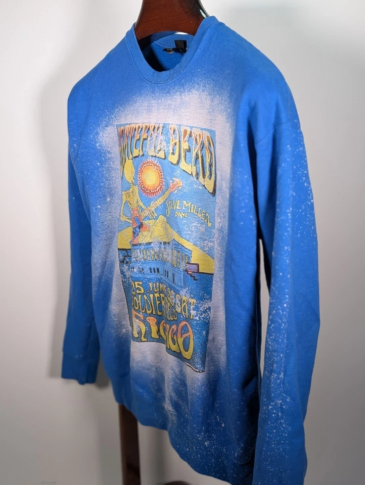 Sudadera De Colección 1992 Grateful Dead SOLDIER FLD CHICAGO Pequeña Steve Miller TULTEX Foto 2 de 4
