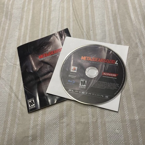 Metal Gear Solid 4: Guns of the Patriots PlayStation 3 Disc & Manual Only PS3
