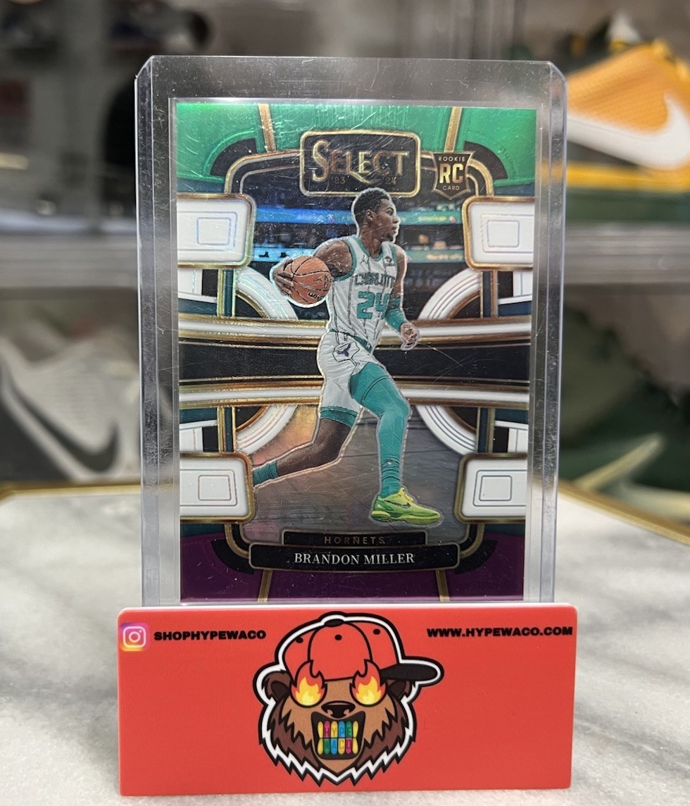 2023-24 Panini Select - Concourse Brandon Miller Green White Purple Prizm (RC)