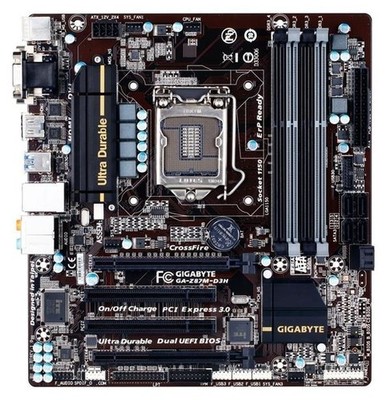 Gigabyte GA-Z87M-D3H Rev.1.1 Intel Z87 Mainboard Micro ATX Sockel 1150   #71475