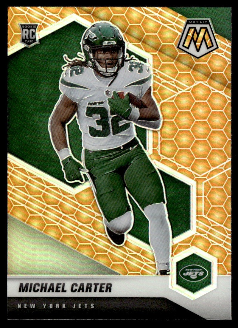 2021 Panini Mosaic Honeycomb Michael Carter RC #335