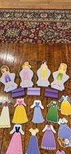 Melissa  Doug Disney Magnetic Dress Up Wooden Dolls With Stands and Clothes