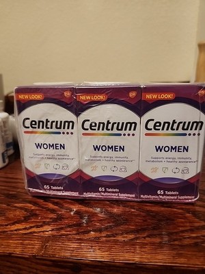 3x Centrum Women Multivitamin Multimineral Supplement 65 ea NOVEMBER 2024