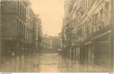 Belgium - Liège - Crue de la Meuse 1925 1926 - Rue Cathédrale - postcard - see scan