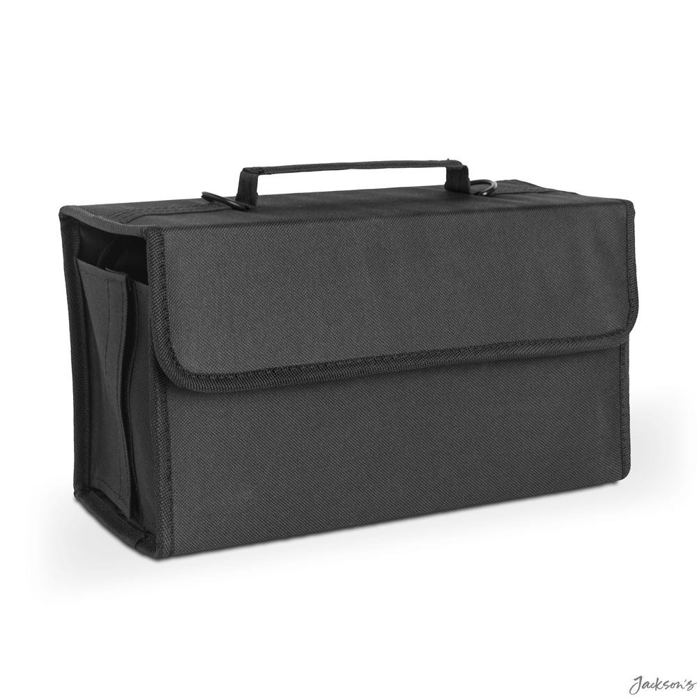 Jackson's Marker Pen Case Black Nylon 80 Marker Storage With Adjustable Strap