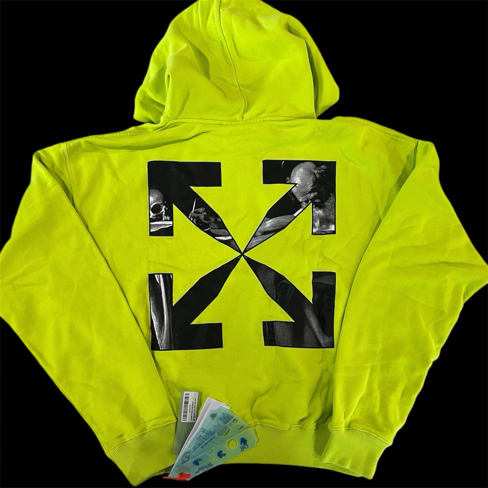 Felpa con cappuccio OFF WHITE Caravaggio Freccia L