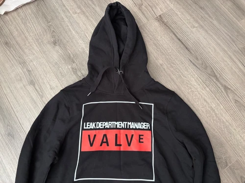 Valve Video Game Company Hoodie Sweater Employee of the Month Medium (stained) image 3