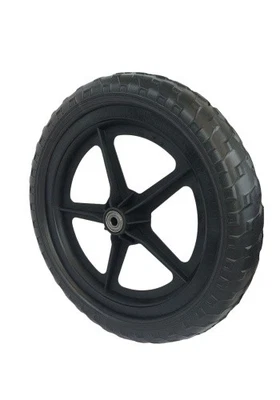 LINEUP24 12 Zoll Vollgummireifen Komplettrad Laufrad Scooter Reifen Kunststoff Felge