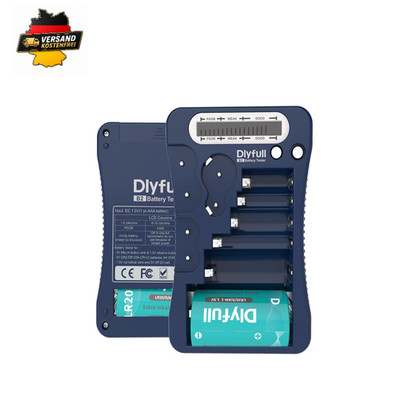 Universal Batterietester DLYFULL B2 LCD 18 Skalen 1,5V 3V Batter