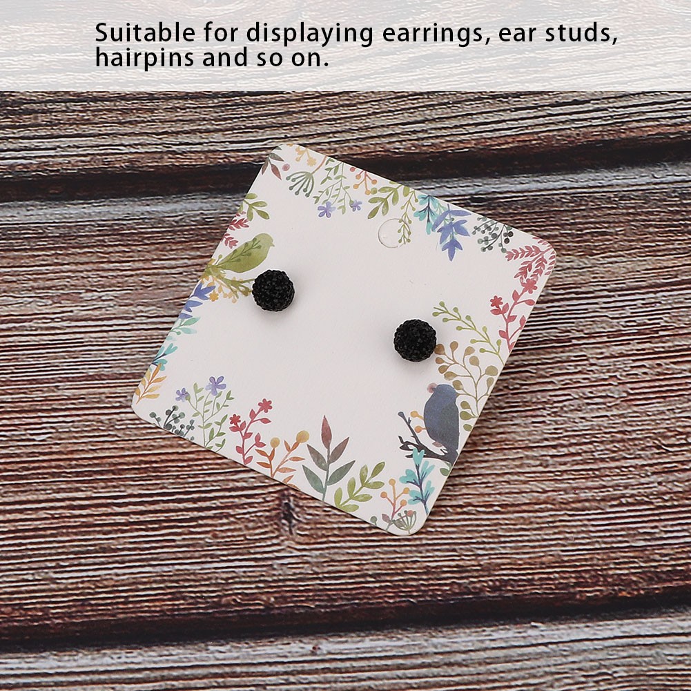 100pcs Jewelry Paper Cards Delicate Earring Storage For Display Excellent