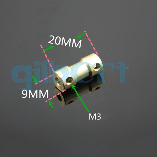5PCS 2/3/3.17/4/5/6mm Brass Shaft Coupling Coupler DIY Model Decelerate Motor - Picture 3 of 112