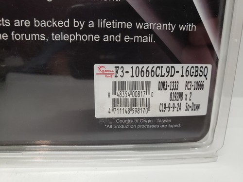 G.skill So-dimm Memory 16gb (2x8gb) Fast Free Shipping - Picture 3 of 3