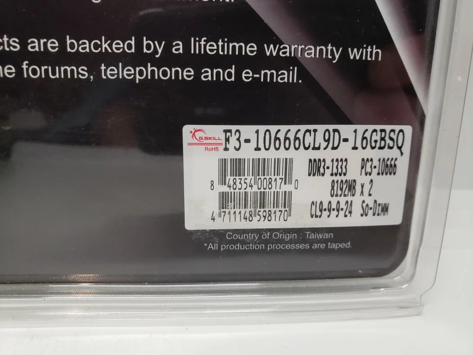 G.skill So-dimm Memory 16gb (2x8gb) Fast Free Shipping - Image 3 of 3