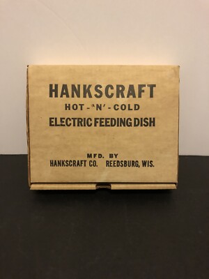 Vintage Hankscraft Hot - 'N' - Cold Electric Feeding Dish. Excellent Condition