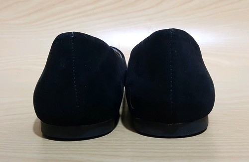 Bongo Black Ballet Flats Faux Suede Leather Womens Shoes 9 M - Picture 11 of 12