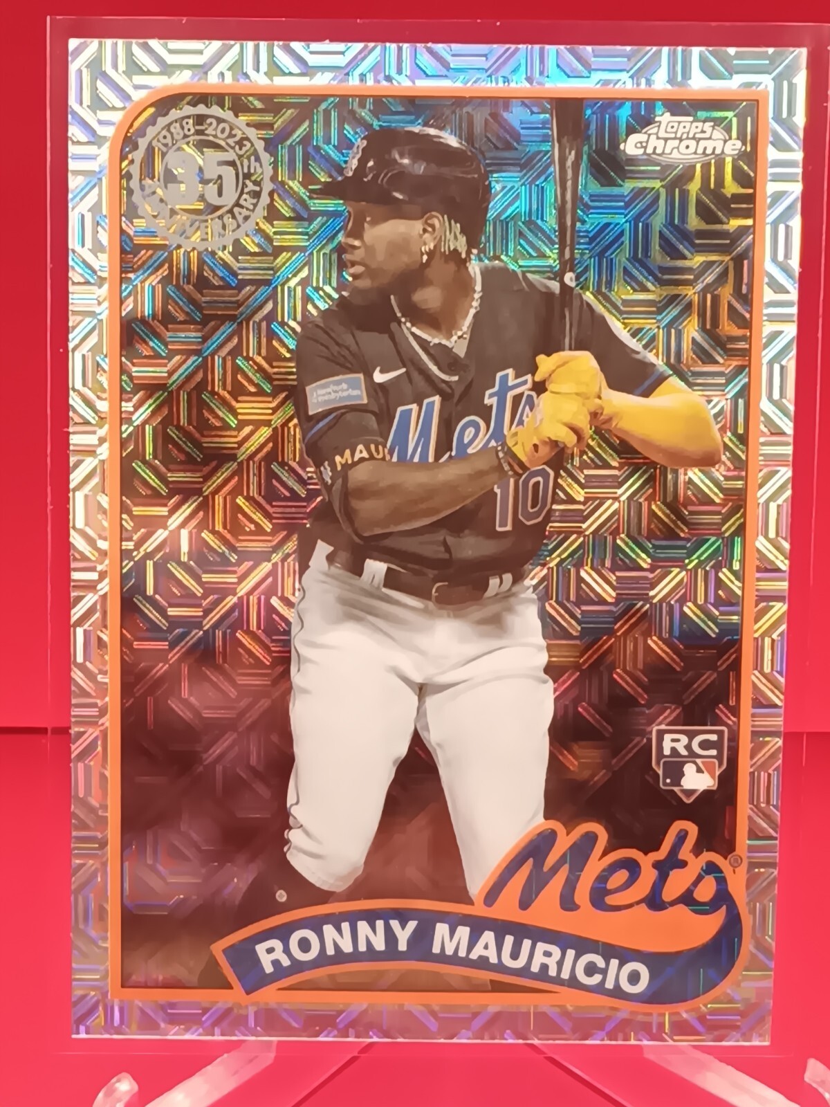 2024 Topps Series 1 RONNY MAURICIO 1989 CHROME SILVER PACK MOJO #T89C-3 RC