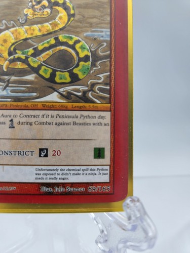 2022 Metazoo Wilderness 1st Ed. - PENINSULA PYTHON 69/165 - Reverse Holo NM/Mint - Picture 5 of 5