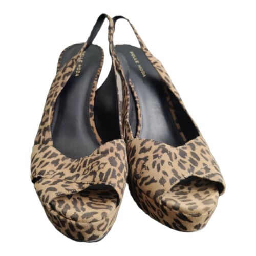 Pelle Moda Leopard Heels Pumps Women's size 11 - image 1