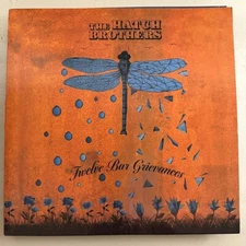 HATCH BROTHERS -TWELVE BAR GRIEVANCES -BLUE TRANS. SIGNED COVER SEAM SPLIT VG+ 9