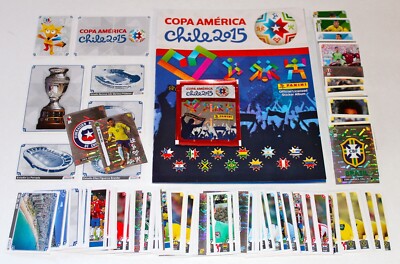 PANINI CONMEBOL COPA AMERICA CHILE 2015 SEALED ALBUM MESSI NEYMAR COMPLETE SET