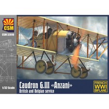 Copper State Models 32-010 Caudron G.III Anzani British/Belgian 1:32 Model Kit