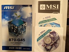 MSI 870-G45 Manual Drivers and Utilities CD/DVD